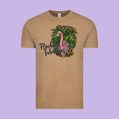 Flocking Fabulous Vintage Tee Designed By Sublimationcraftshop