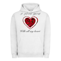 Pigment Lunar Rock I love you with all my heart Urban Hoodie - Bettercallsaul