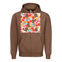 Chestnut back to school seamless pattern 2 (3600x3600) Zipper Hoodie - AdoDesignShop