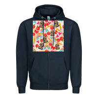 Navy back to school seamless pattern 2 (3600x3600) Zipper Hoodie - AdoDesignShop