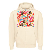 Sandshell back to school seamless pattern 2 (3600x3600) Zipper Hoodie - AdoDesignShop