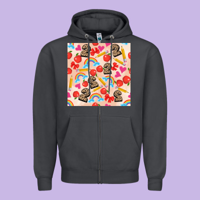 Back To School Seamless Pattern 2 (3600x3600) Zipper Hoodie Designed By Adodesignshop