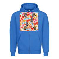 True Royal back to school seamless pattern 2 (3600x3600) Zipper Hoodie - AdoDesignShop