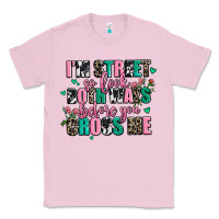 Bubblegum Pink floral i am street so look both ways before you cr Classic Tee - AdoDesignShop