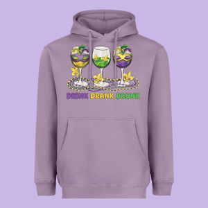 Drink Drank Drunk Heavyweight Hoodie Designed By Maliassmallbusiness
