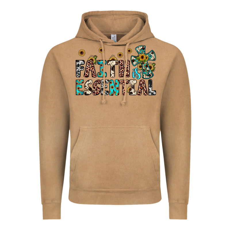 Faith Is Essential Vintage Hoodie by JahusDesignShop | Teevron