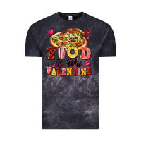 Cloud Black food is my valentine Vintage Tee - FaDigitalArtStudio