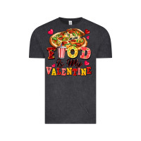 Vintage Black food is my valentine Vintage Tee - FaDigitalArtStudio