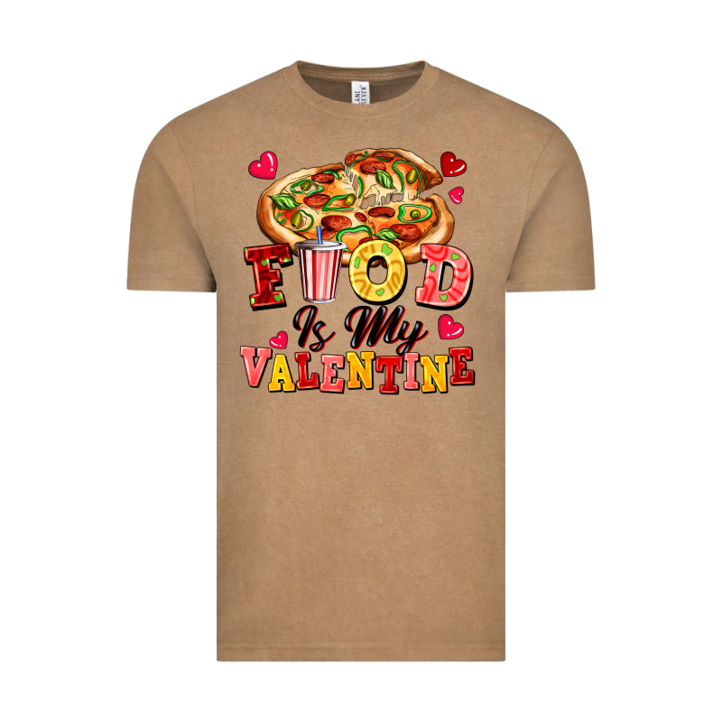 Food Is My Valentine Vintage Tee by FaDigitalArtStudio | Teevron