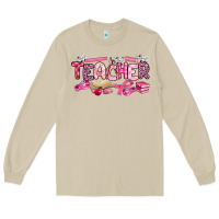 Mushroom breast cancer teacher Long Sleeve Tee - Artiststas