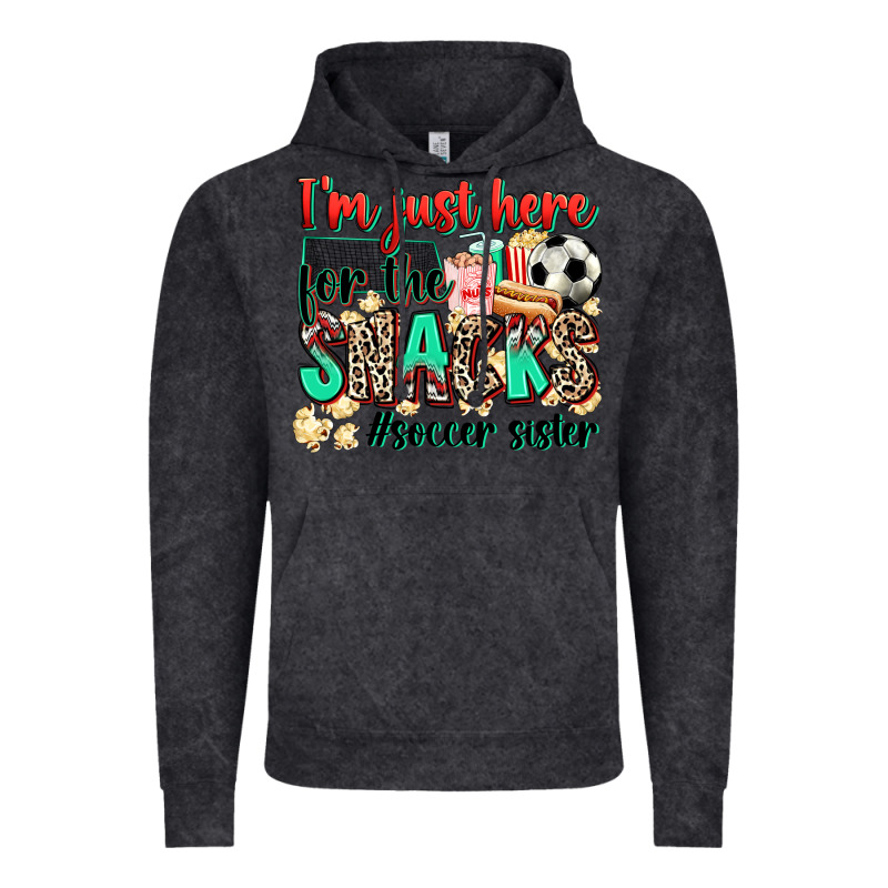 I'm Just Here For The Snacks #soccer Sister Vintage Hoodie by Zillion Design Studio | Teevron