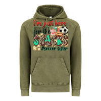 Vintage Olive i'm just here for the snacks #soccer sister Vintage Hoodie - Zillion Design Studio