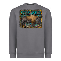 Storm stay wild aztec bison Heavyweight Sweatshirt - RanaPortraitStore