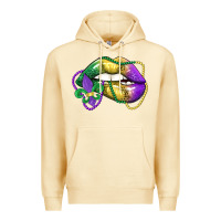 Pina Colada mardi gras lips Premium Hoodie - LillyAllenDesigns