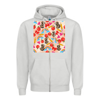 Dove Grey back to school seamless pattern 3 (3600x3600) Zipper Hoodie - AdoDesignShop