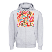 Heather Grey back to school seamless pattern 3 (3600x3600) Zipper Hoodie - AdoDesignShop
