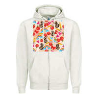 Oatmeal Heather back to school seamless pattern 3 (3600x3600) Zipper Hoodie - AdoDesignShop