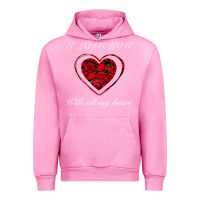 Fuchsia Pink I love you with all my heart Urban Hoodie - Bettercallsaul