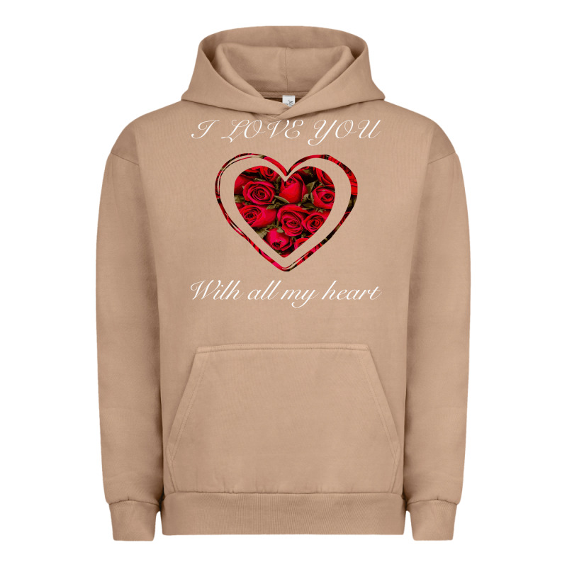 I Love You With All My Heart Urban Hoodie by Bettercallsaul | Teevron