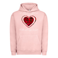 Pigment Salmon I love you with all my heart Urban Hoodie - Bettercallsaul