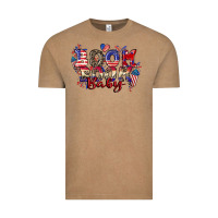 Vintage Coffee Boom boom baby 4th of july Vintage Tee - CowGirlArtShop