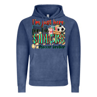 Vintage Denim i'm just here for the snacks #soccer  brother Vintage Hoodie - Zillion Design Studio