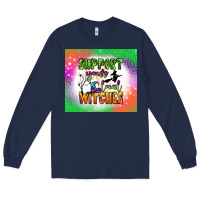Navy supports your local witches tumbler Long Sleeve Tee - BundleAndBundleShop