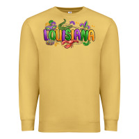 Antique Gold mardi gras louisiana Premium Sweatshirt - MaliasSmallBusiness