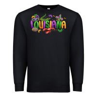 Black mardi gras louisiana Premium Sweatshirt - MaliasSmallBusiness