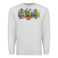Dove Grey mardi gras louisiana Premium Sweatshirt - MaliasSmallBusiness