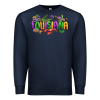 Navy mardi gras louisiana Premium Sweatshirt - MaliasSmallBusiness