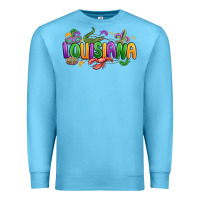 Ocean Blue mardi gras louisiana Premium Sweatshirt - MaliasSmallBusiness