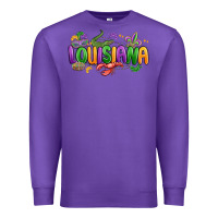 Purple mardi gras louisiana Premium Sweatshirt - MaliasSmallBusiness