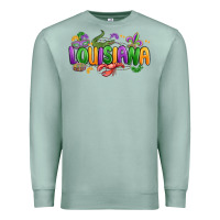 Seafoam mardi gras louisiana Premium Sweatshirt - MaliasSmallBusiness