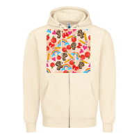 Sandshell back to school seamless pattern 4 (3600x3600) Zipper Hoodie - AdoDesignShop