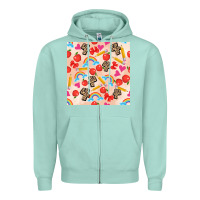 Seafoam back to school seamless pattern 4 (3600x3600) Zipper Hoodie - AdoDesignShop