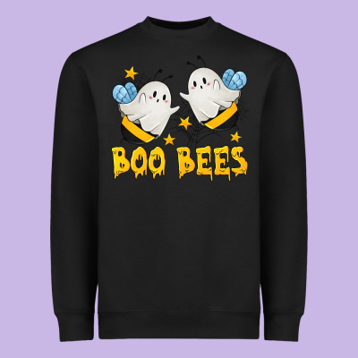 Boo Bees Heavyweight Sweatshirt Designed By Texasbilliewilder