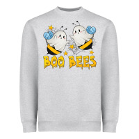 Heather Grey Boo Bees Heavyweight Sweatshirt - texasbilliewilder
