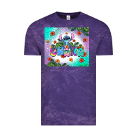 Cloud Purple ohana stitch Vintage Tee - AdoDesignShop