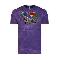 Cloud Purple hello summer Vintage Tee - SublimationCraftShop