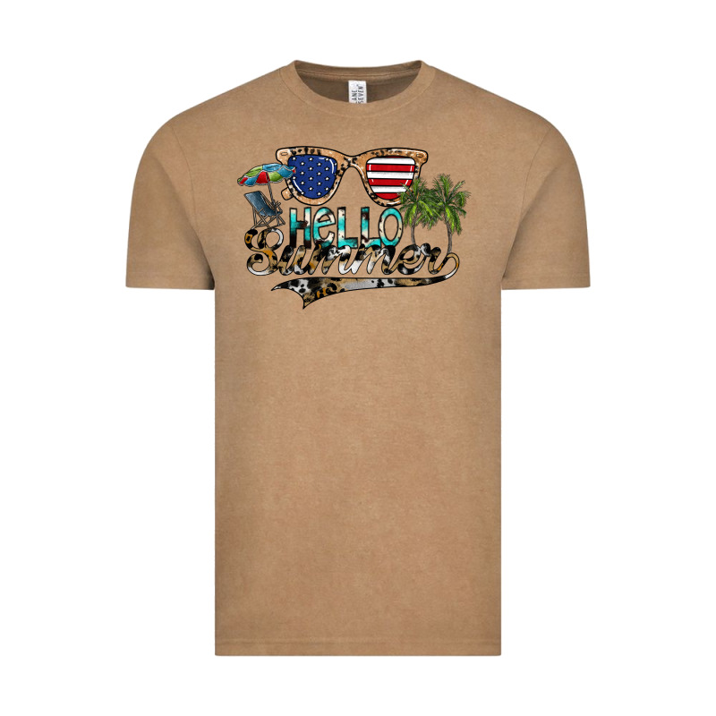 Hello Summer Vintage Tee by SublimationCraftShop | Teevron
