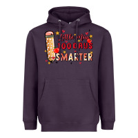 Plum little miss 100 days smarter Heavyweight Hoodie - MaliasSmallBusiness