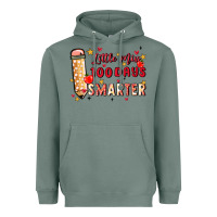 Sage little miss 100 days smarter Heavyweight Hoodie - MaliasSmallBusiness