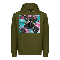 Army Green racing Premium Hoodie - LillyAllenDesigns