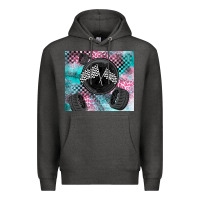 Charcoal Heather racing Premium Hoodie - LillyAllenDesigns