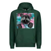Sports Green racing Premium Hoodie - LillyAllenDesigns