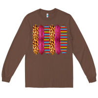 Chestnut Pink Leopard Serape Brush Strokes Long Sleeve Tee - Bettercallsaul