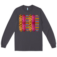 Smoke Pink Leopard Serape Brush Strokes Long Sleeve Tee - Bettercallsaul