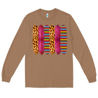 Toasted Coconut Pink Leopard Serape Brush Strokes Long Sleeve Tee - Bettercallsaul