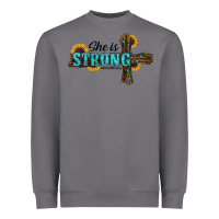 Storm she i̇s strong western cross Heavyweight Sweatshirt - RanaPortraitStore